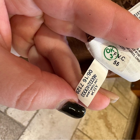 American Eagle Brown Lace Angel Sleeved Top Size Small - Picture 7 of 9